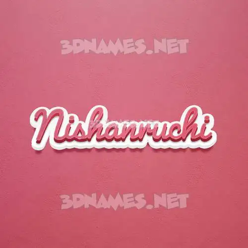 nishanruchi in Red Scribble style - 3D name wallpaper nishanruchi in Red Scribble style - 3D name wallpaper