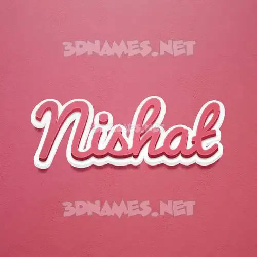 nishat in Red Scribble style - 3D name wallpaper nishat in Red Scribble style - 3D name wallpaper