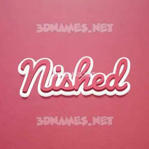 nished in Red Scribble style - 3D name wallpaper nished in Red Scribble style - 3D name wallpaper