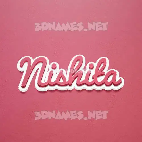 nishita in Red Scribble style - 3D name wallpaper nishita in Red Scribble style - 3D name wallpaper