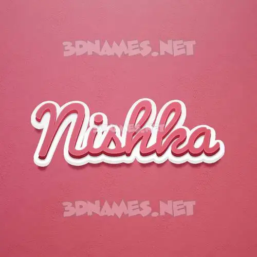 nishka in Red Scribble style - 3D name wallpaper nishka in Red Scribble style - 3D name wallpaper