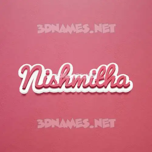 nishmitha in Red Scribble style - 3D name wallpaper nishmitha in Red Scribble style - 3D name wallpaper