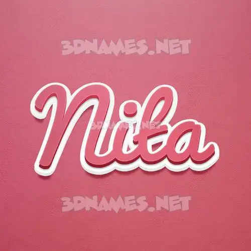 nita in Red Scribble style - 3D name wallpaper nita in Red Scribble style - 3D name wallpaper