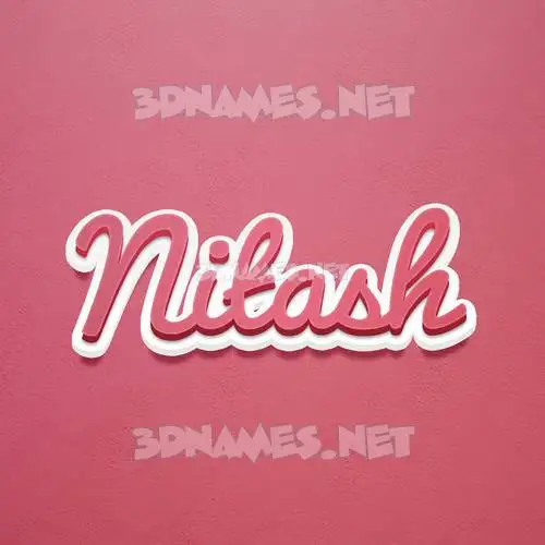 nitash in Red Scribble style - 3D name wallpaper nitash in Red Scribble style - 3D name wallpaper