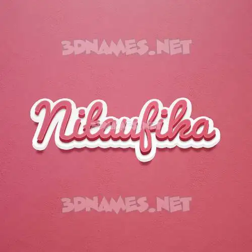 nitaufika in Red Scribble style - 3D name wallpaper nitaufika in Red Scribble style - 3D name wallpaper