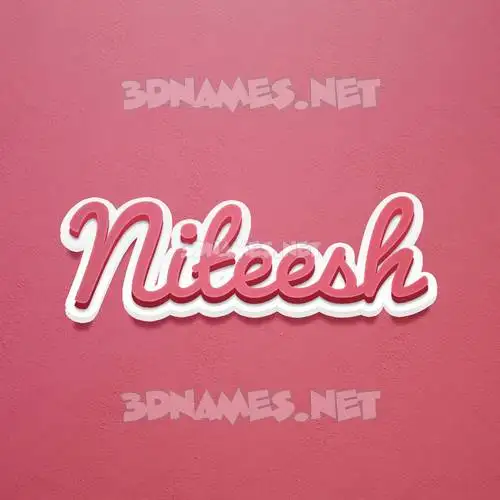 niteesh in Red Scribble style - 3D name wallpaper niteesh in Red Scribble style - 3D name wallpaper