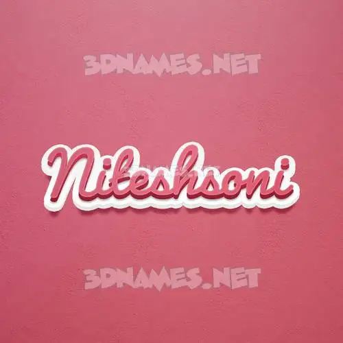 niteshsoni in Red Scribble style - 3D name wallpaper niteshsoni in Red Scribble style - 3D name wallpaper
