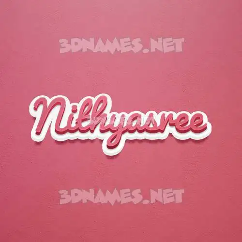 nithyasree in Red Scribble style - 3D name wallpaper nithyasree in Red Scribble style - 3D name wallpaper