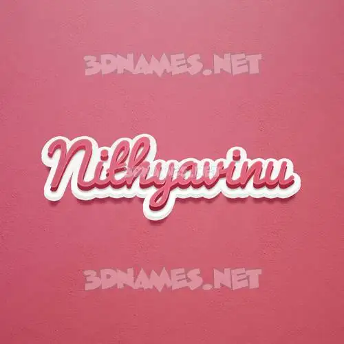 nithyavinu in Red Scribble style - 3D name wallpaper nithyavinu in Red Scribble style - 3D name wallpaper
