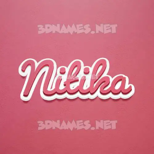 nitika in Red Scribble style - 3D name wallpaper nitika in Red Scribble style - 3D name wallpaper