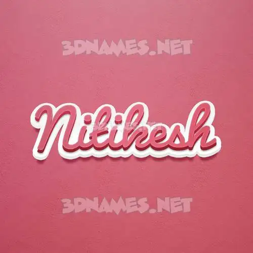 nitikesh in Red Scribble style - 3D name wallpaper nitikesh in Red Scribble style - 3D name wallpaper