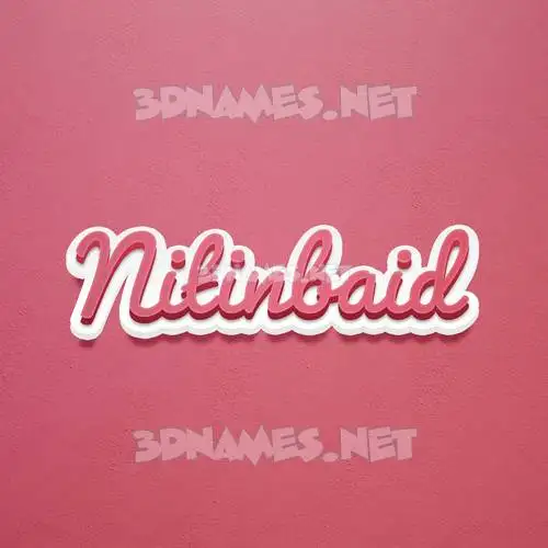 nitinbaid in Red Scribble style - 3D name wallpaper nitinbaid in Red Scribble style - 3D name wallpaper