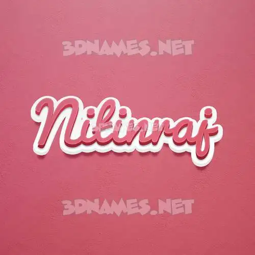 nitinraj in Red Scribble style - 3D name wallpaper