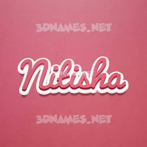 nitisha in Red Scribble style - 3D name wallpaper nitisha in Red Scribble style - 3D name wallpaper