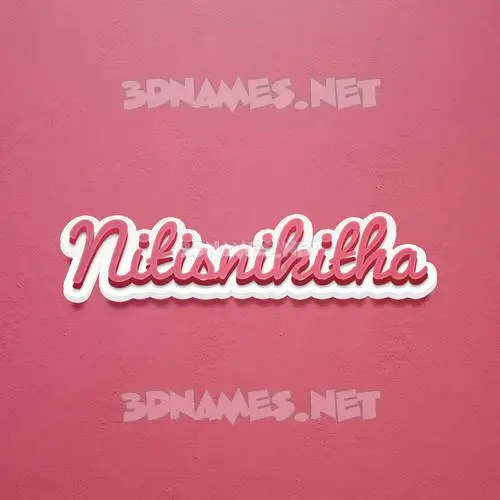 nitisnikitha in Red Scribble style - 3D name wallpaper nitisnikitha in Red Scribble style - 3D name wallpaper