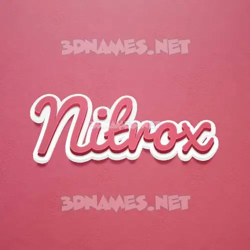 nitrox in Red Scribble style - 3D name wallpaper nitrox in Red Scribble style - 3D name wallpaper
