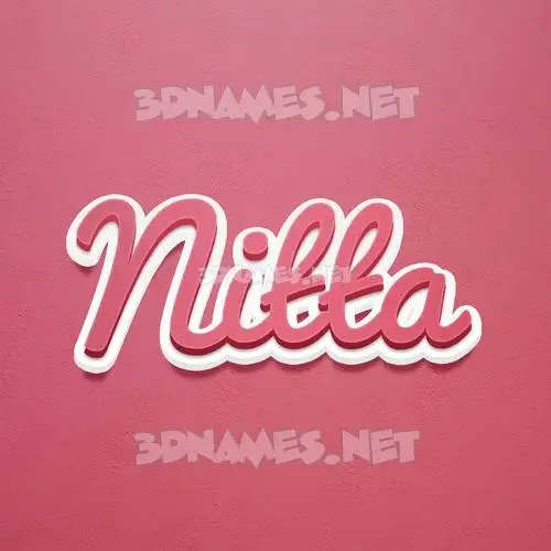 nitta in Red Scribble style - 3D name wallpaper nitta in Red Scribble style - 3D name wallpaper