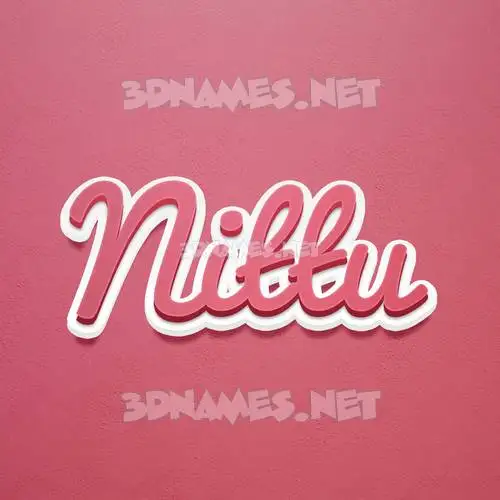 nittu in Red Scribble style - 3D name wallpaper nittu in Red Scribble style - 3D name wallpaper