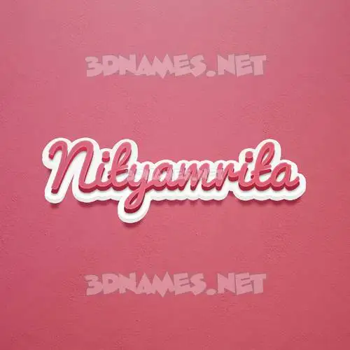 nityamrita in Red Scribble style - 3D name wallpaper nityamrita in Red Scribble style - 3D name wallpaper