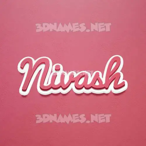 nivash in Red Scribble style - 3D name wallpaper nivash in Red Scribble style - 3D name wallpaper