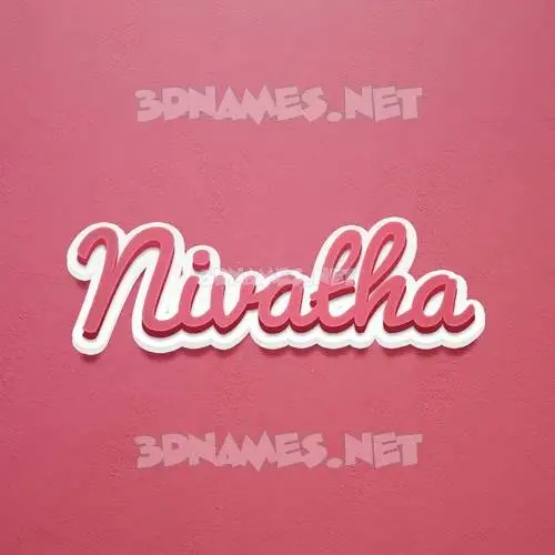 nivatha in Red Scribble style - 3D name wallpaper nivatha in Red Scribble style - 3D name wallpaper