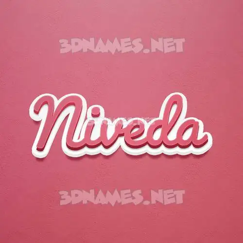 niveda in Red Scribble style - 3D name wallpaper niveda in Red Scribble style - 3D name wallpaper