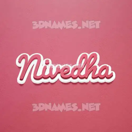 nivedha in Red Scribble style - 3D name wallpaper nivedha in Red Scribble style - 3D name wallpaper