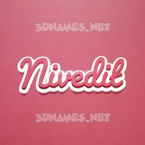 nivedit in Red Scribble style - 3D name wallpaper nivedit in Red Scribble style - 3D name wallpaper