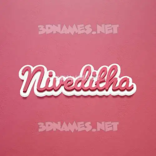 niveditha in Red Scribble style - 3D name wallpaper niveditha in Red Scribble style - 3D name wallpaper
