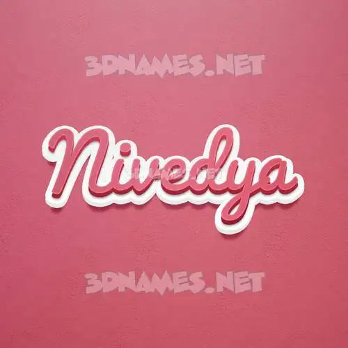 nivedya in Red Scribble style - 3D name wallpaper nivedya in Red Scribble style - 3D name wallpaper