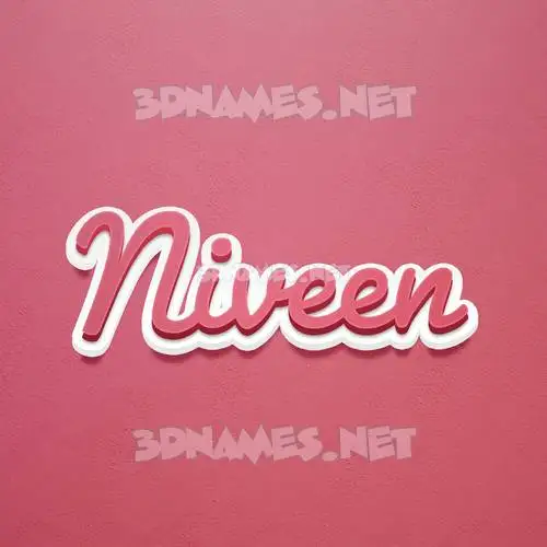niveen in Red Scribble style - 3D name wallpaper niveen in Red Scribble style - 3D name wallpaper