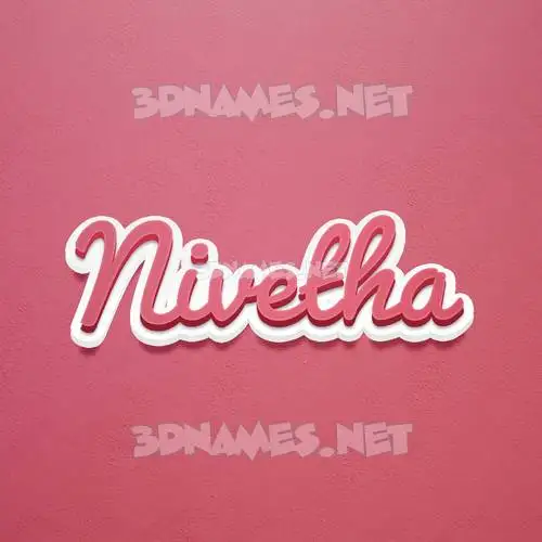 nivetha in Red Scribble style - 3D name wallpaper nivetha in Red Scribble style - 3D name wallpaper