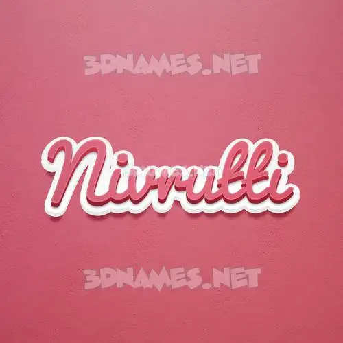 nivrutti in Red Scribble style - 3D name wallpaper nivrutti in Red Scribble style - 3D name wallpaper