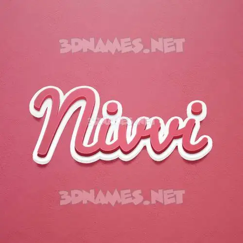 nivvi in Red Scribble style - 3D name wallpaper nivvi in Red Scribble style - 3D name wallpaper