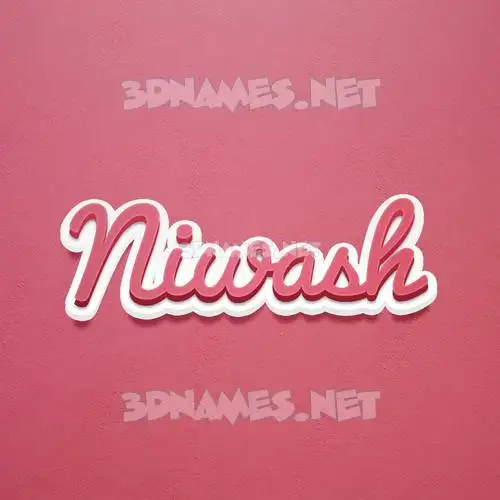 niwash in Red Scribble style - 3D name wallpaper niwash in Red Scribble style - 3D name wallpaper