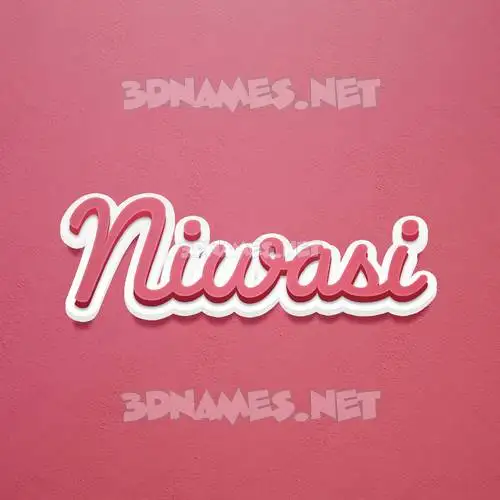 niwasi in Red Scribble style - 3D name wallpaper niwasi in Red Scribble style - 3D name wallpaper