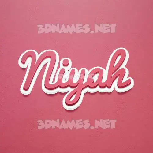 niyah in Red Scribble style - 3D name wallpaper niyah in Red Scribble style - 3D name wallpaper