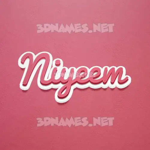 niyeem in Red Scribble style - 3D name wallpaper niyeem in Red Scribble style - 3D name wallpaper