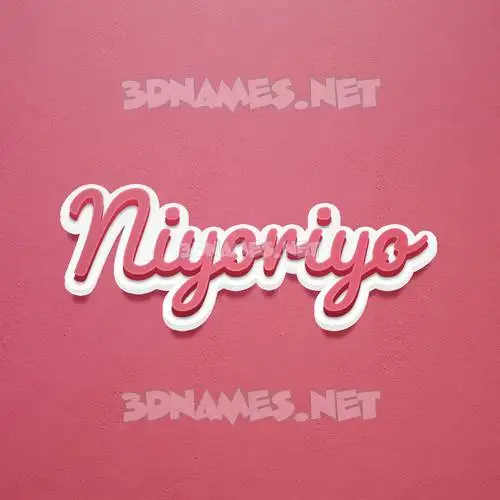 niyoriyo in Red Scribble style - 3D name wallpaper niyoriyo in Red Scribble style - 3D name wallpaper