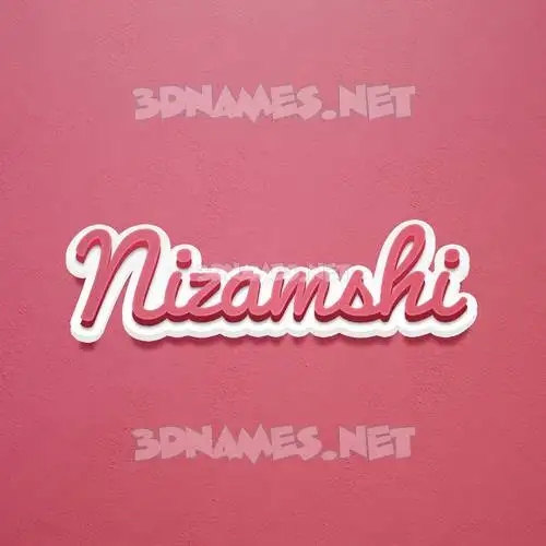 nizamshi in Red Scribble style - 3D name wallpaper nizamshi in Red Scribble style - 3D name wallpaper