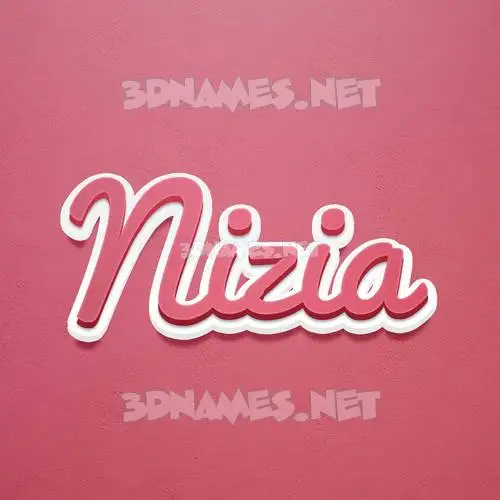 nizia in Red Scribble style - 3D name wallpaper nizia in Red Scribble style - 3D name wallpaper