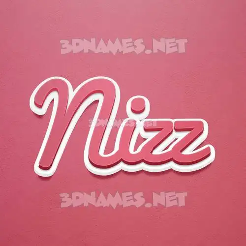 nizz in Red Scribble style - 3D name wallpaper nizz in Red Scribble style - 3D name wallpaper