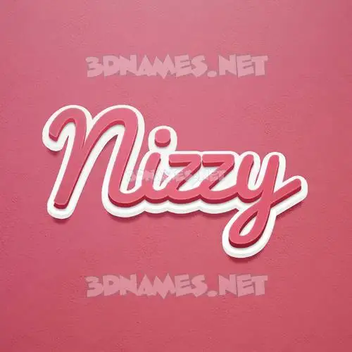 nizzy in Red Scribble style - 3D name wallpaper nizzy in Red Scribble style - 3D name wallpaper
