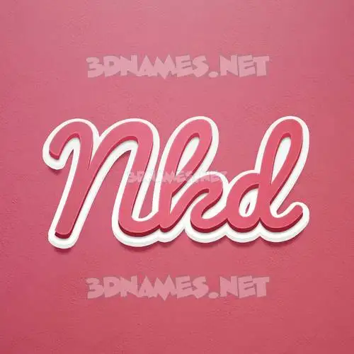 nkd in Red Scribble style - 3D name wallpaper nkd in Red Scribble style - 3D name wallpaper