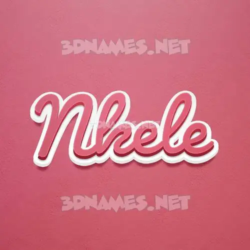 nkele in Red Scribble style - 3D name wallpaper nkele in Red Scribble style - 3D name wallpaper