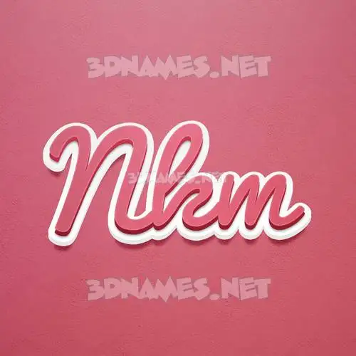nkm in Red Scribble style - 3D name wallpaper nkm in Red Scribble style - 3D name wallpaper