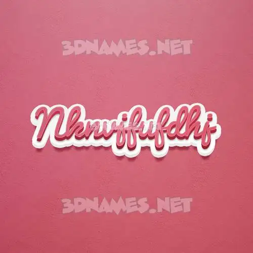 nknvjfufdhj in Red Scribble style - 3D name wallpaper