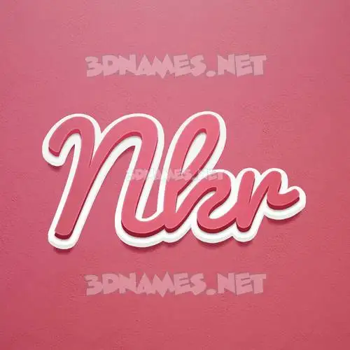 nkr in Red Scribble style - 3D name wallpaper nkr in Red Scribble style - 3D name wallpaper