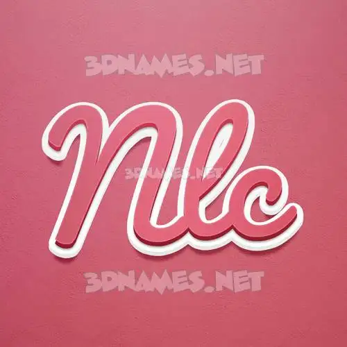 nlc in Red Scribble style - 3D name wallpaper nlc in Red Scribble style - 3D name wallpaper