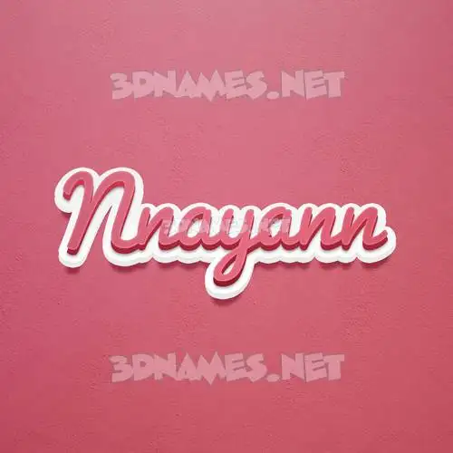 nnayann in Red Scribble style - 3D name wallpaper nnayann in Red Scribble style - 3D name wallpaper